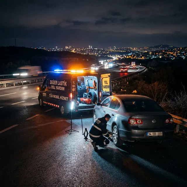 Güzelbahçe Lastikçi Mobil Yol Yardım Servis Aracı